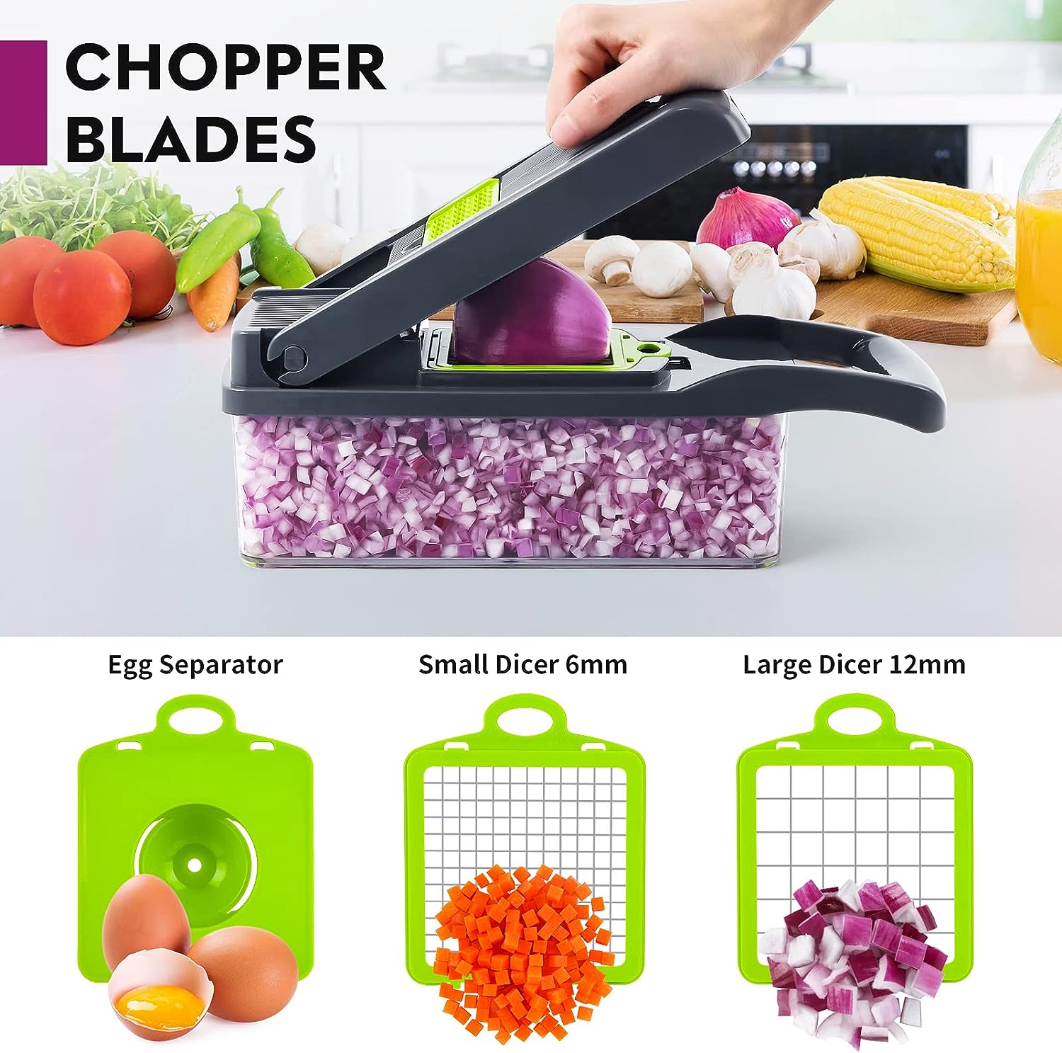 Vegetable Chopper Cutter Pro Series 16 in 1-Vegetable Chopper and Cutter-All10dollars.com