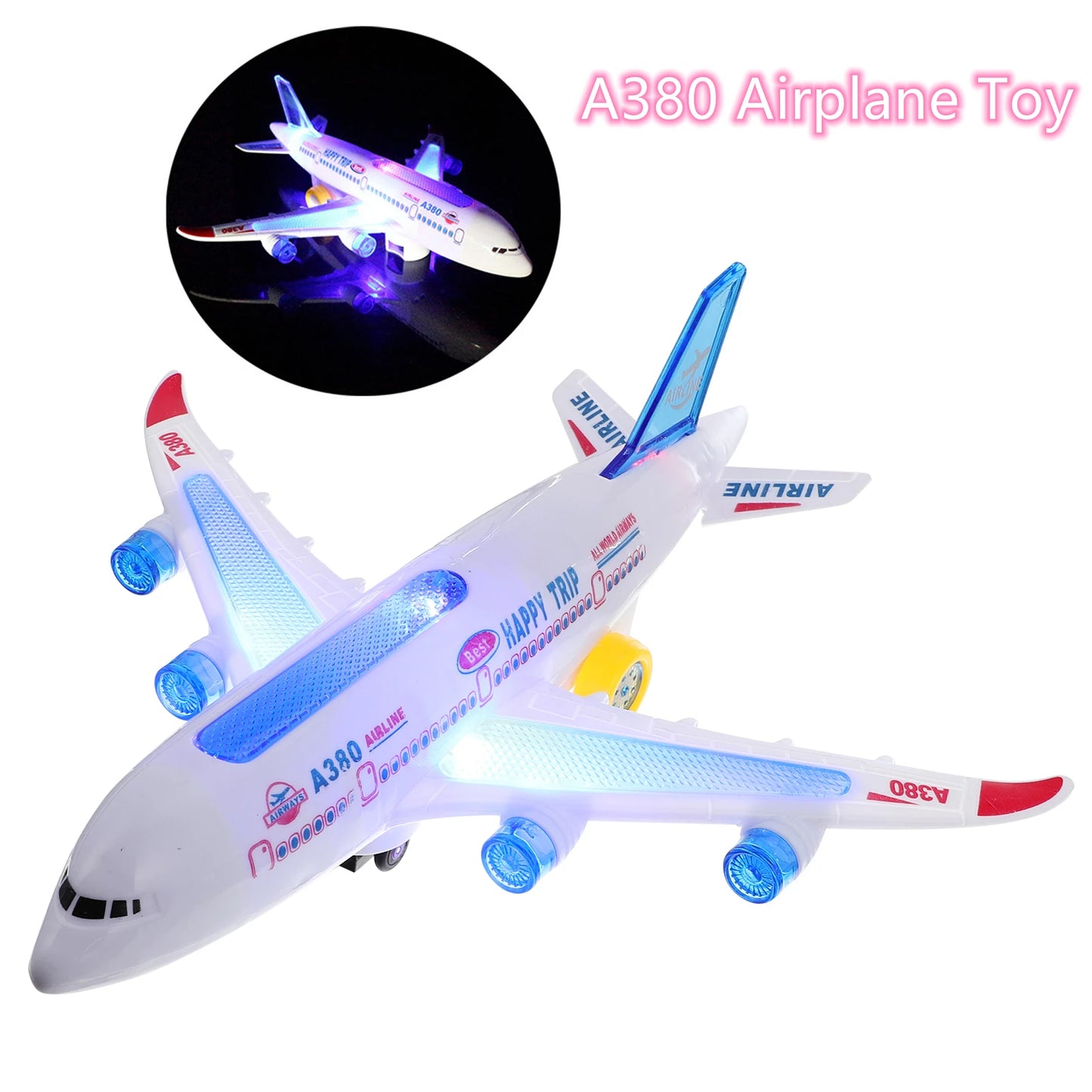 Electronic Aeroplane Toy Music Autopilot Plane Educational Gift-toy airplane-All10dollars.com