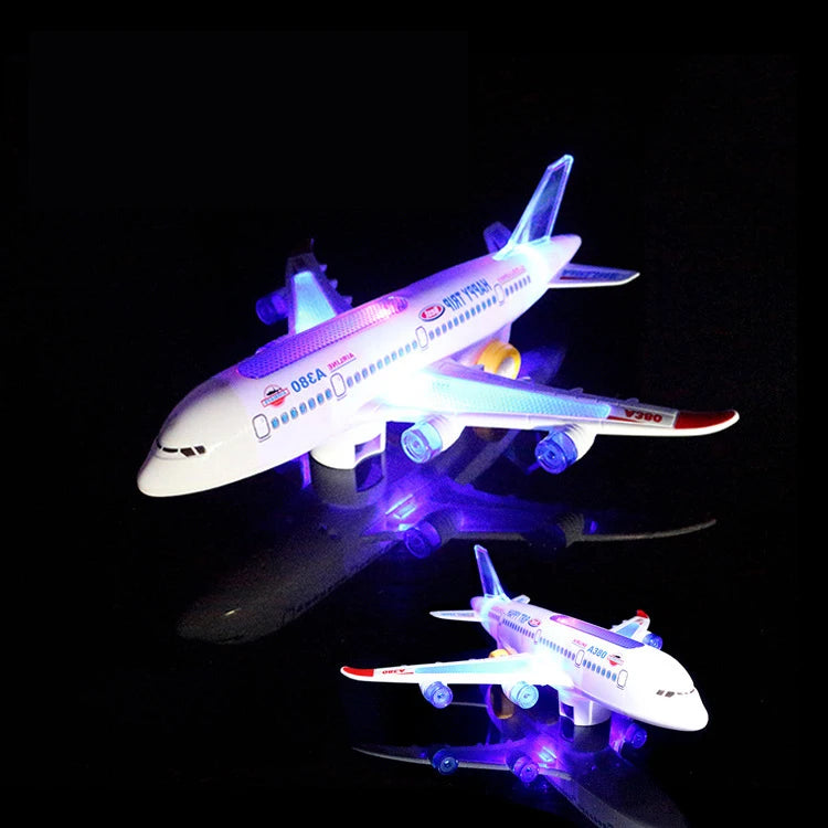 Electronic Aeroplane Toy Music Autopilot Plane Educational Gift-toy airplane-All10dollars.com