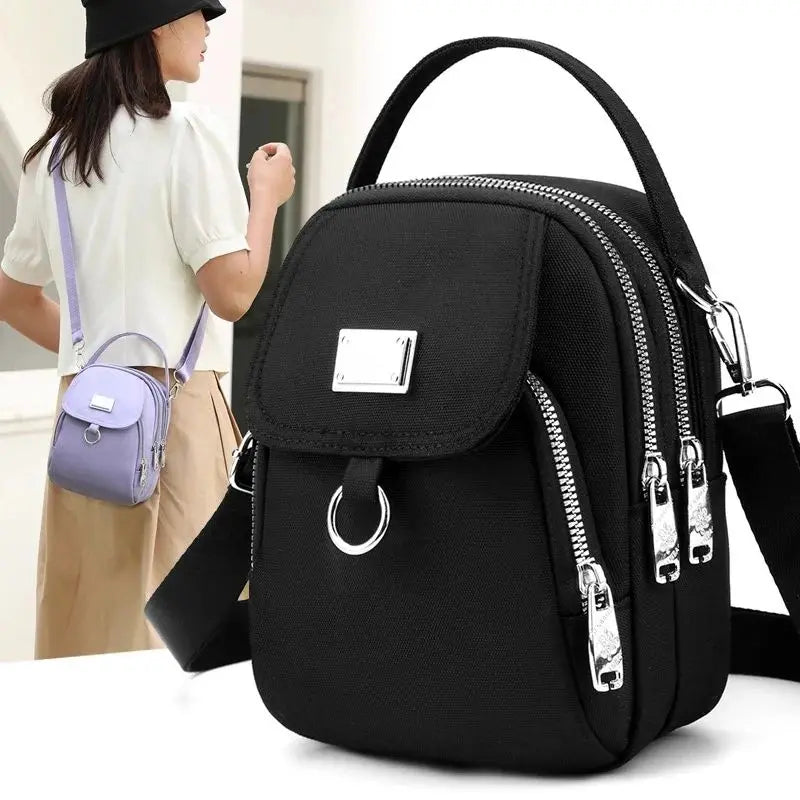 Multi-functional Black Purse Oxford Handbag-small purse-black-Mini(Max Length<20cm)-All10dollars.com