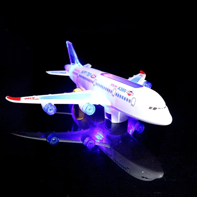 Electronic Aeroplane Toy Music Autopilot Plane Educational Gift-toy airplane-All10dollars.com