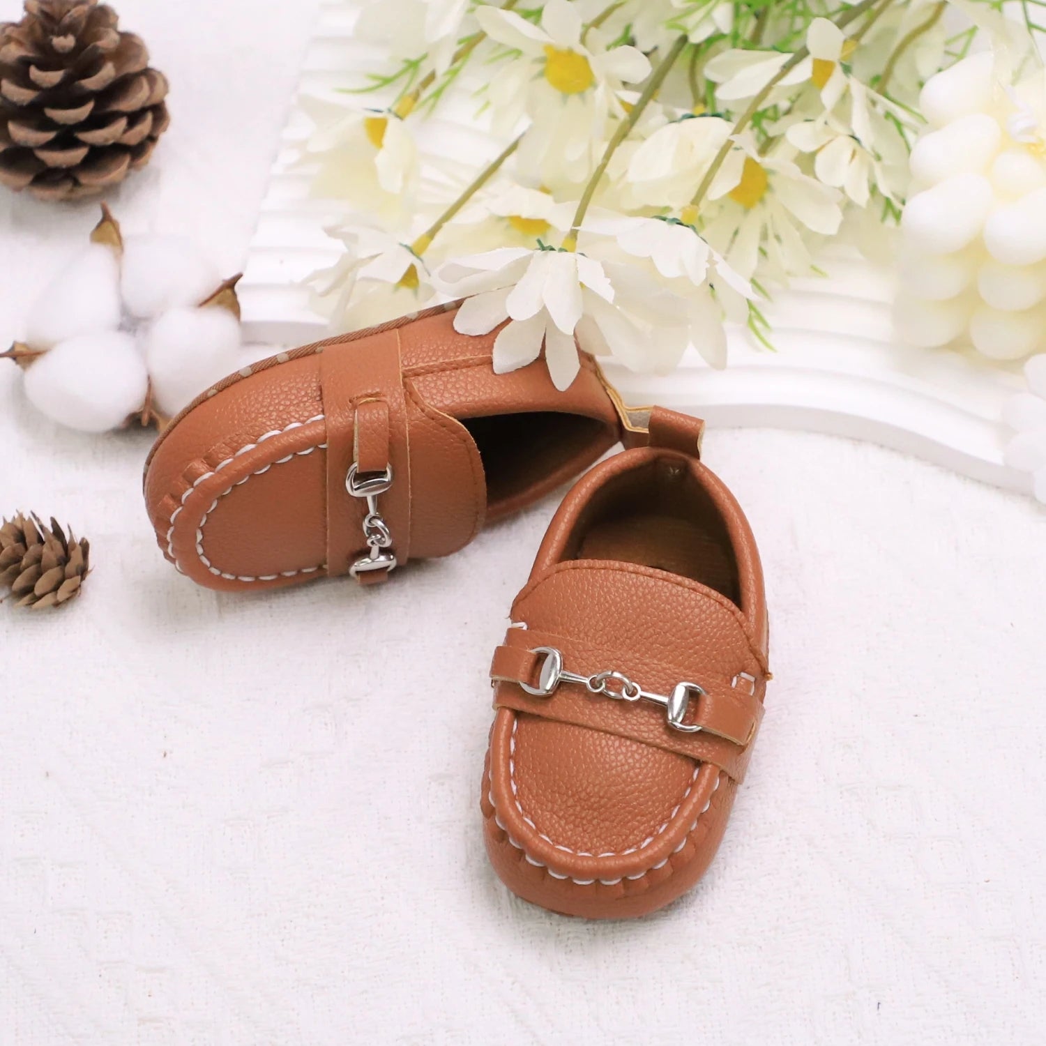 Casual Slip on Loafer Shoes For Baby Boys Non Slip Flat Shoes-All10dollars.com