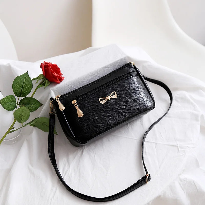 Jolly PU Synthetic Leather Women's Shoulder Crossbody Bag Handbag and Purse-Women Handbags-3377-balck-All10dollars.com