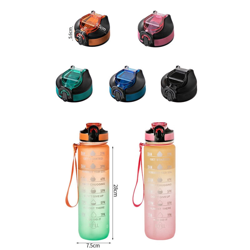 Motivational Time mark Water Bottle-water bottle-All10dollars.com