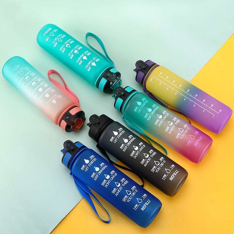 Motivational Time mark Water Bottle-water bottle-All10dollars.com