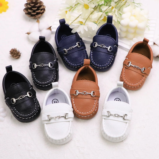 Casual Slip on Loafer Shoes For Baby Boys Non Slip Flat Shoes-All10dollars.com