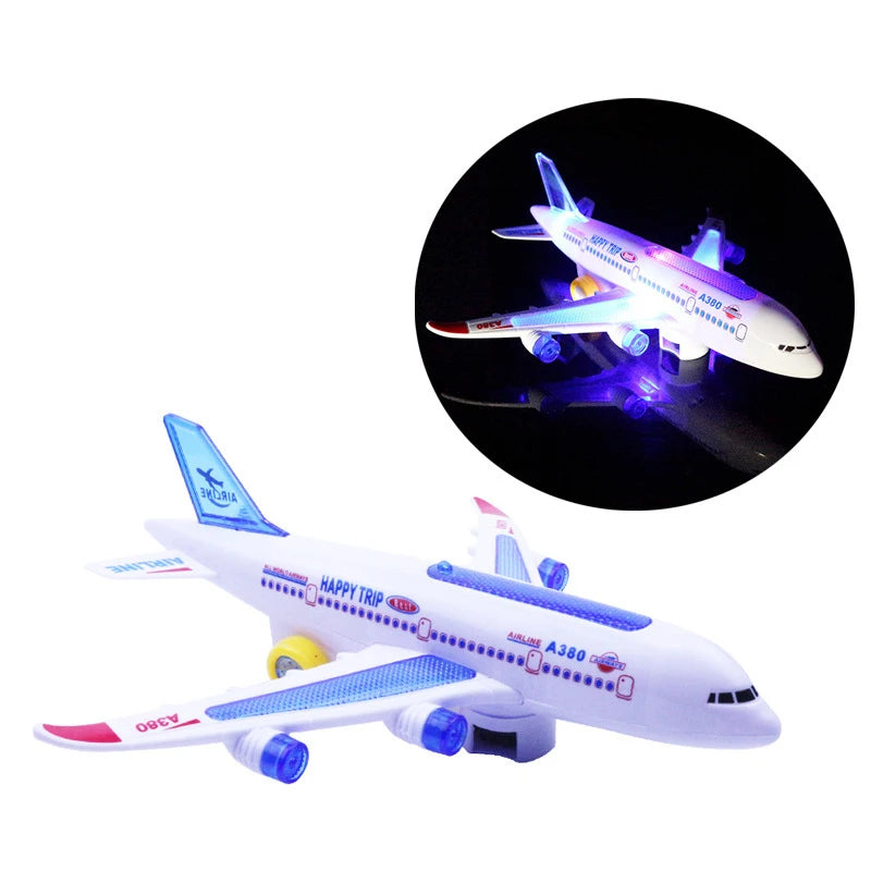 Electronic Aeroplane Toy Music Autopilot Plane Educational Gift-toy airplane-All10dollars.com