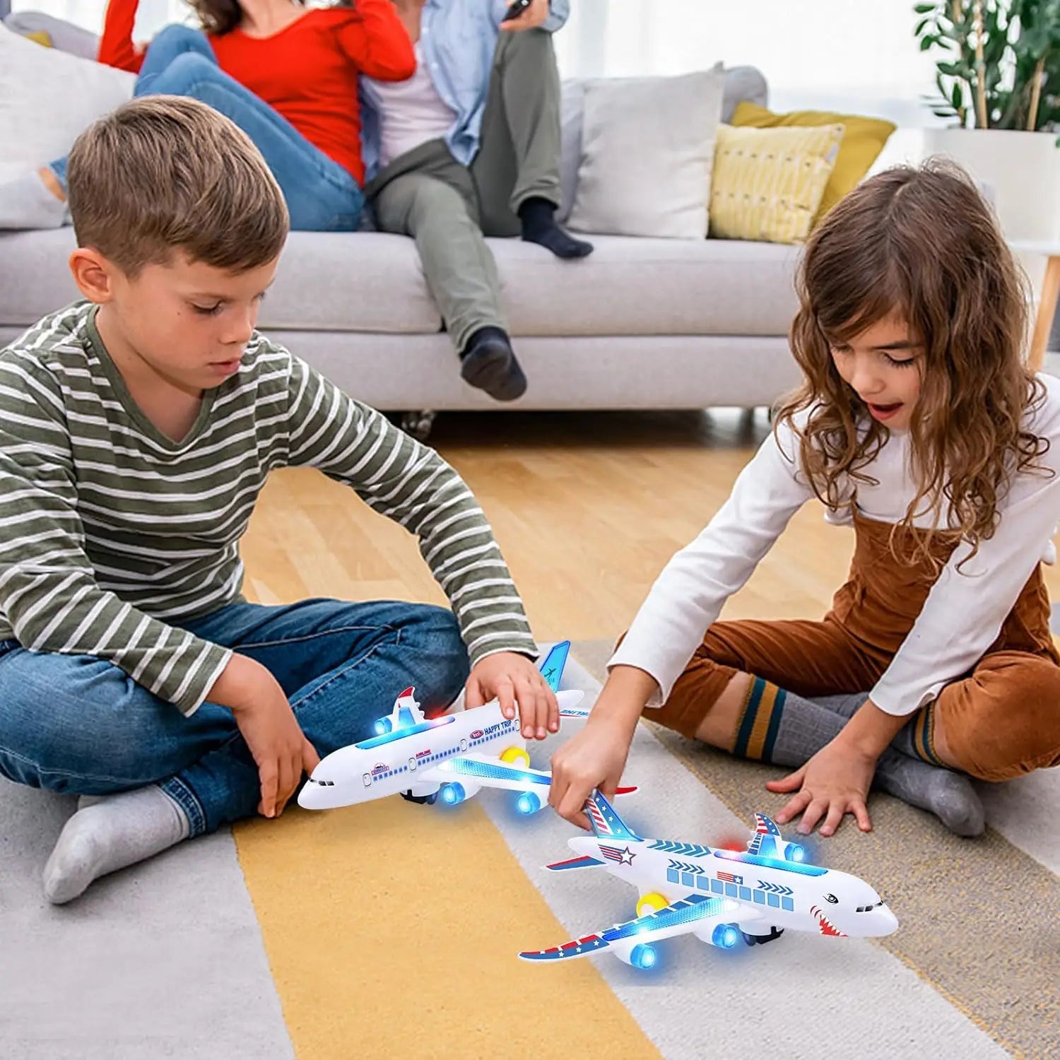 Electronic Aeroplane Toy Music Autopilot Plane Educational Gift-toy airplane-All10dollars.com