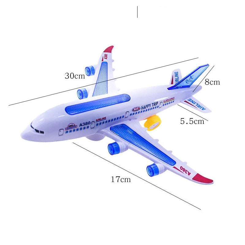 Electronic Aeroplane Toy Music Autopilot Plane Educational Gift-toy airplane-All10dollars.com