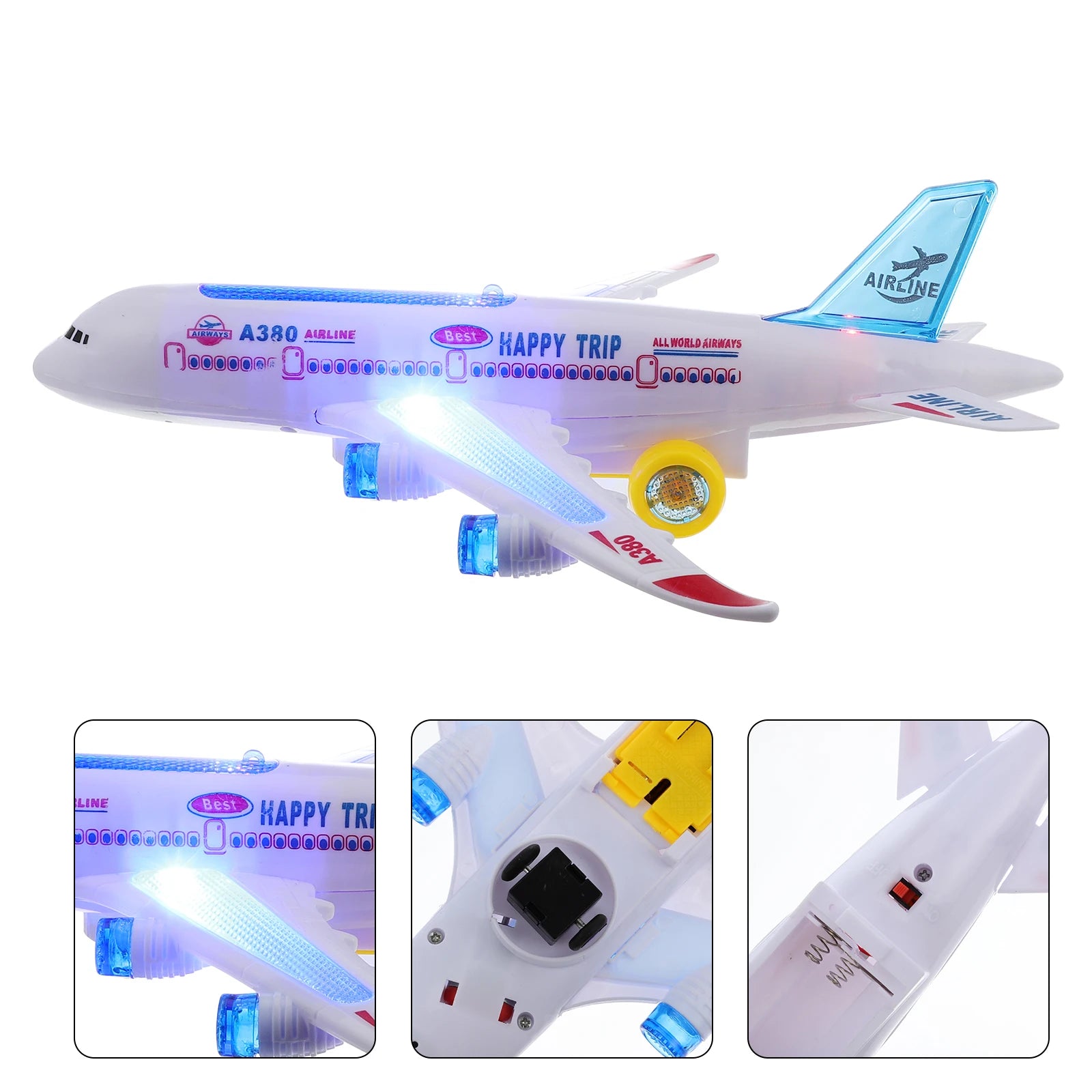 Electronic Aeroplane Toy Music Autopilot Plane Educational Gift-toy airplane-All10dollars.com