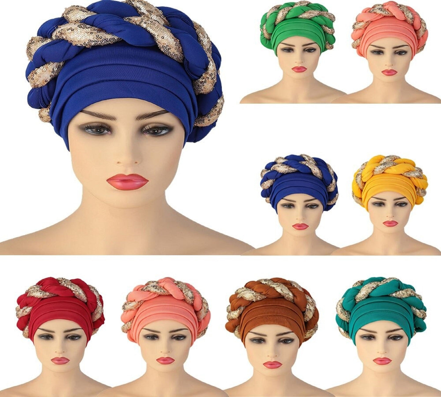 Headband Turban All season Women Cap Beanie Chemo Hat-turban-All10dollars.com