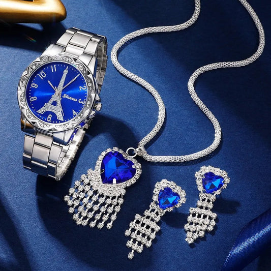 Eiffel Tower Paris Women Watch and Jewelry Set-women watches-All10dollars.com