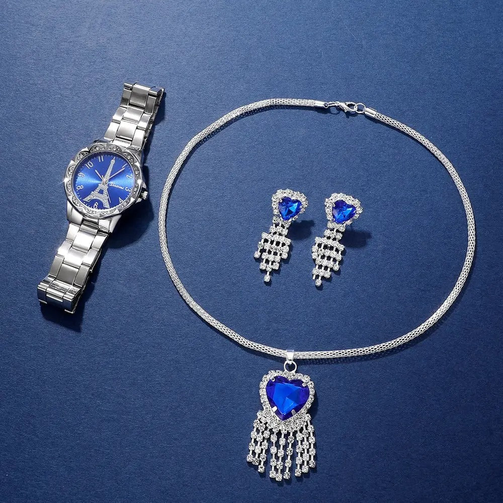 Eiffel Tower Paris Women Watch and Jewelry Set-women watches-All10dollars.com