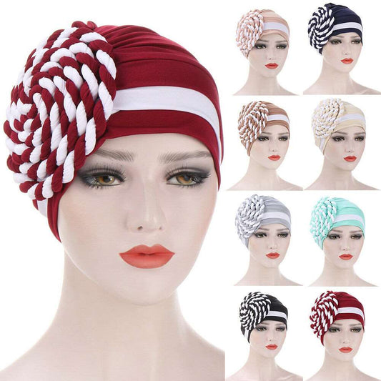 Winter Hat Beanie Braided turban bonnet head - Twisty-African Braids Turbans for woman-All10dollars.com