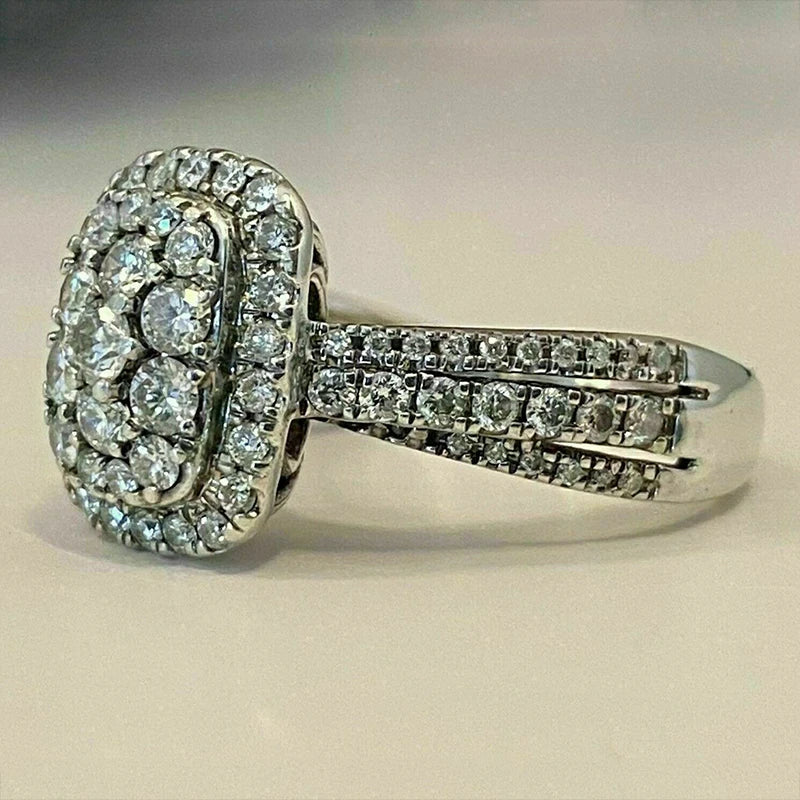 Bridal Wedding Band Ring Silver Zirconia Luxury Female Engagement Jewelry-rings-All10dollars.com