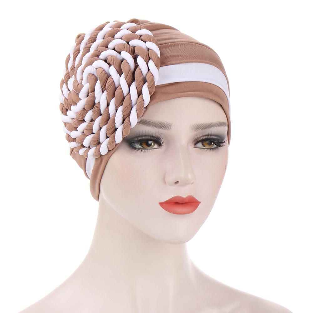 Winter Hat Beanie Braided turban bonnet head - Twisty-African Braids Turbans for woman-All10dollars.com